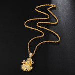 Iced Out Bling Anubis Necklaces