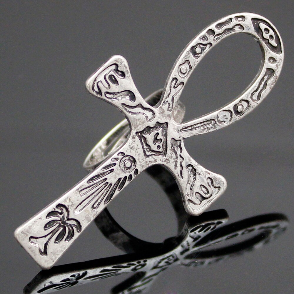 VintageTribal Carved Ankh Cross