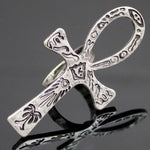VintageTribal Carved Ankh Cross