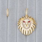 Gold Lion Earrings