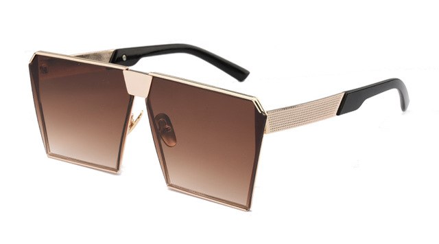 Square Hip Hop Fashion Designer Mirror Sunglasses