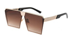 Square Hip Hop Fashion Designer Mirror Sunglasses