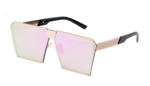 Square Hip Hop Fashion Designer Mirror Sunglasses