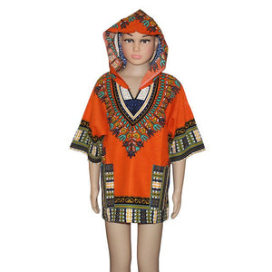 Unisex Kids Dashiki Hoodies T-shirt