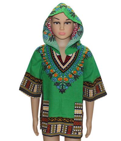 Unisex Kids Dashiki Hoodies T-shirt