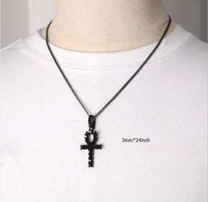 Ankh Necklace Gold Pendant & Chain