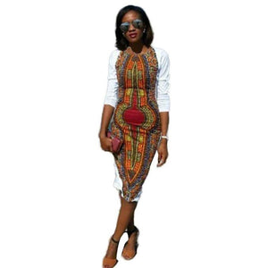 African Traditional Bodycon Dress