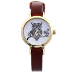 Owl Watch Faux Leather Band Analog Quartz WristWatch