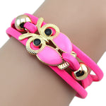 Infinity Owl Leather Bracelets