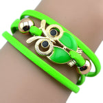 Infinity Owl Leather Bracelets