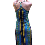 African Dashiki Sleeveless Long Harness Dress