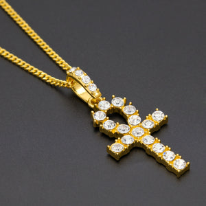 Ankh Necklace Gold Pendant & Chain