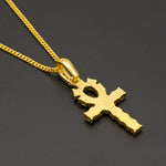 Ankh Necklace Gold Pendant & Chain
