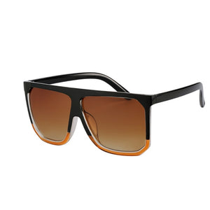 Women Big Black Fashion Square Sunglasses