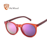 Wood Polarized Coating Mirror Sunglasses