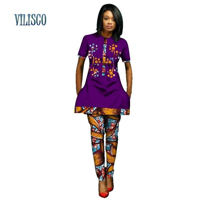 Basin African Print 2 Pieces Pants Sets