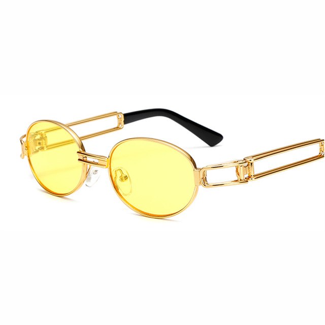 2Pac Style Retro Small Round Sunglasses Steampunk