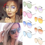 Oversized Aviator Sunglasses Flat Top