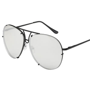 Oversized Aviator Sunglasses Flat Top