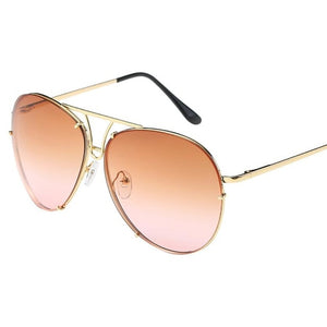 Oversized Aviator Sunglasses Flat Top