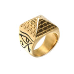 Pyramid Ring Stainless Steel