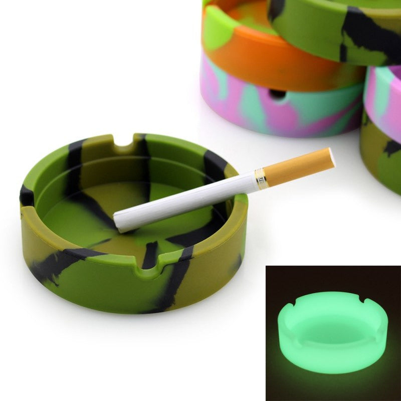 Silicone Noctilucence Anti-fall Ashtray Fluorescent