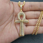 Ankh Cross Iced Out Bling