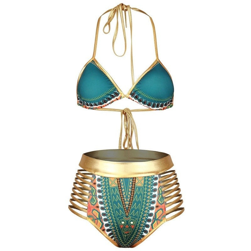 Women Dashiki Bikini Set Beachwear