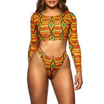 Sexy bikini Brazil set Long sleeve Padded bra women swimsuit