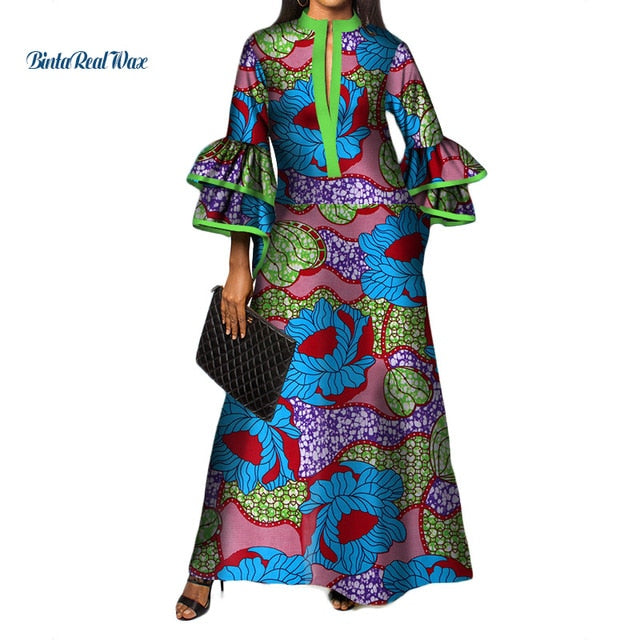 New African Print Long Dresses