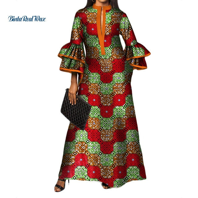 New African Print Long Dresses