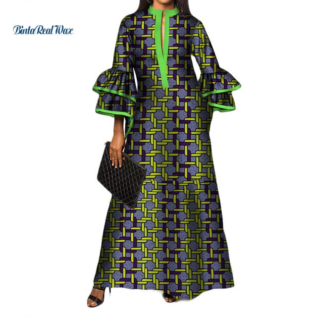 New African Print Long Dresses