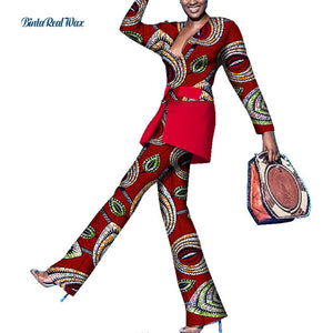 Office Women Suit and Pants Sets Dashiki