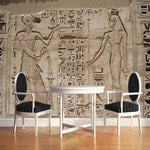 Ancient Egyptian Stone Mural Wallpaper 3D