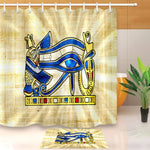 Ancient Egyptian Mural Shower Curtain Set Art Decor