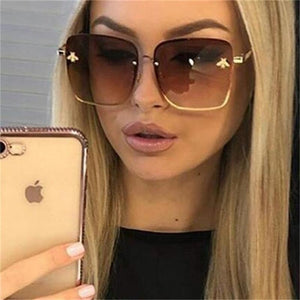 Oversize Women Celebrity Square Shades