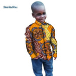 Tops Bazin Ankara Shirt for Boys