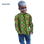 Tops Bazin Ankara Shirt for Boys