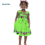 Lovely Girls Bow-tie Bazin  Dresses