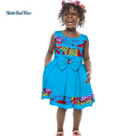 Lovely Girls Bow-tie Bazin  Dresses