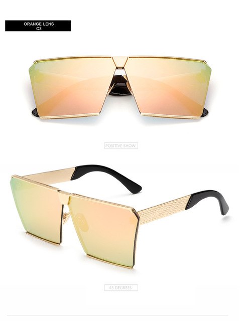 Fashion Oversized Square Sunglasses