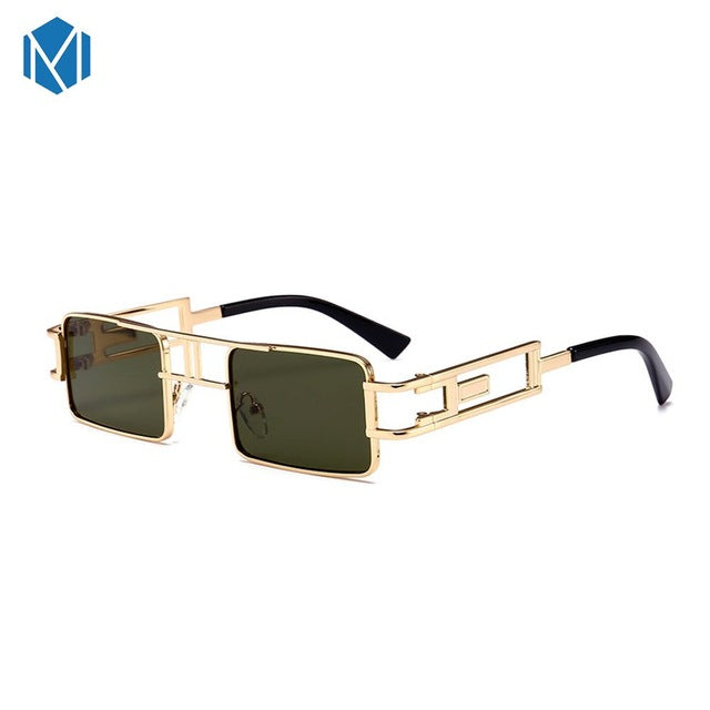 Metal Frame Clear Steam Punk Sunglasses