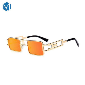 Metal Frame Clear Steam Punk Sunglasses