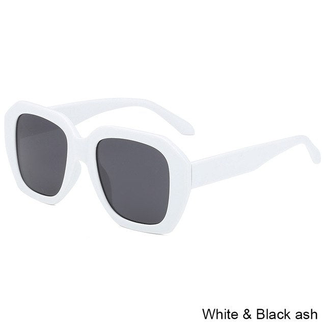 Black Square Sunglasses Big Frame Colorful