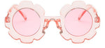Cute Sun Flower Round Sunglasses with UV Protection for Boys Girls