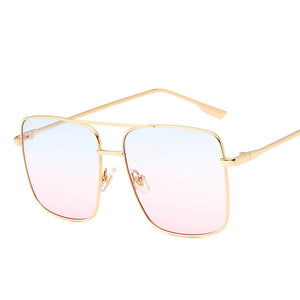 Retro Gradient Square Sunglasses Vintage