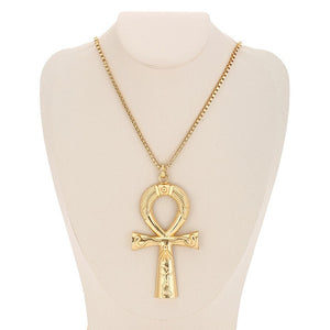 Egyptian Gold Color Pendant & Chain