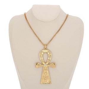 Egyptian Gold Color Pendant & Chain