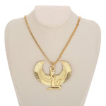 Egyptian Gold Color Pendant & Chain