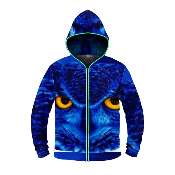 Flashy Blue LED Hoodie